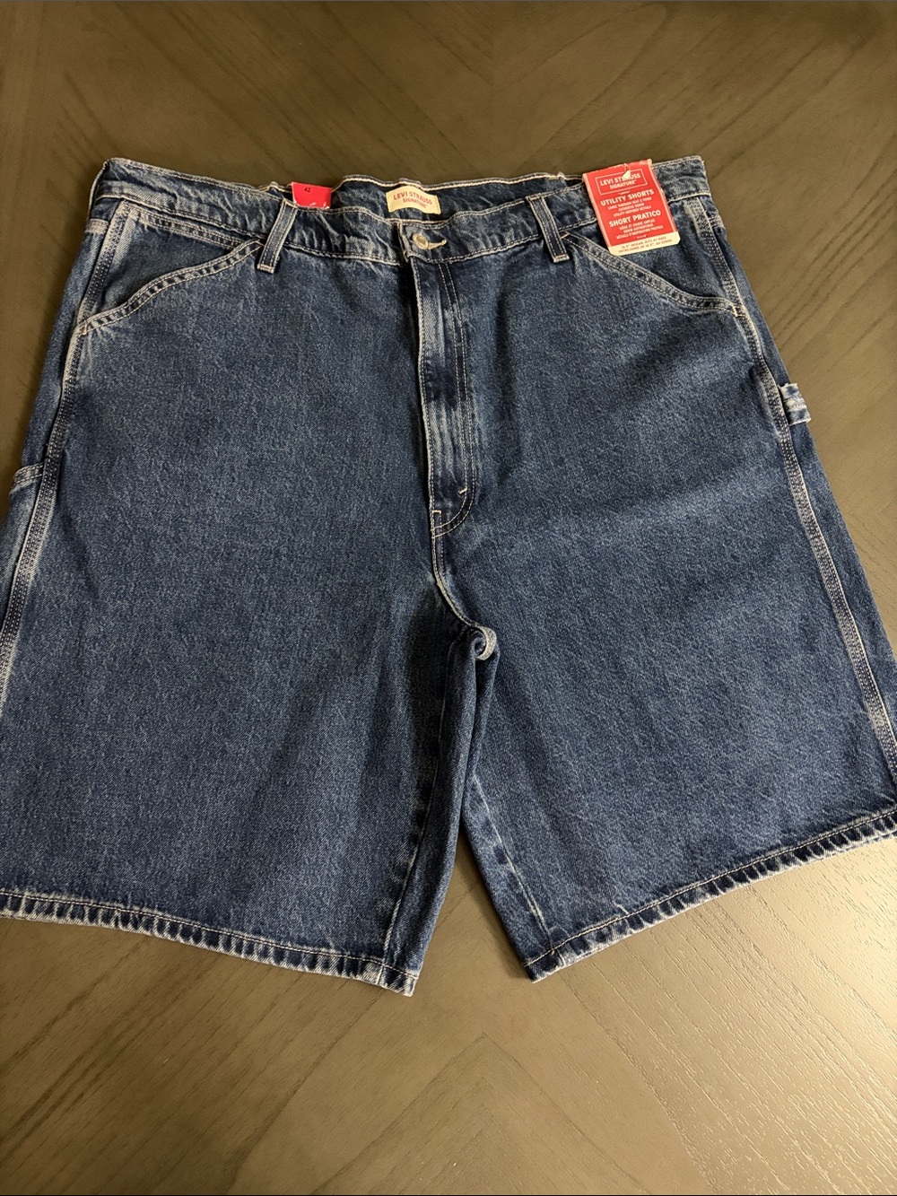 Levi's Dark Blue Denim Jean Shorts